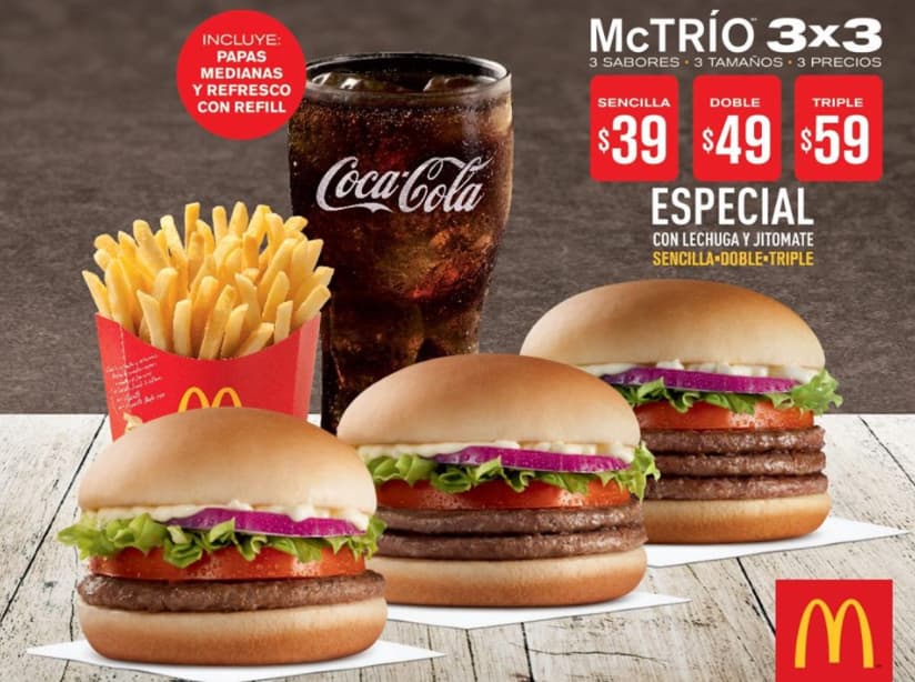 Ejemplo de estrategia de precios por paquete: McDonald's