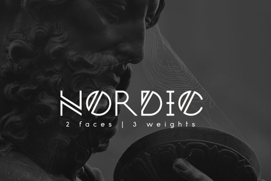 Tipografía moderna y gratuita para logos: Nordic