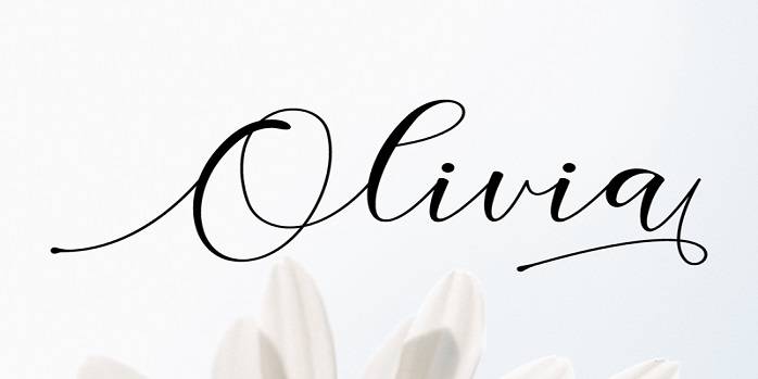 Tipografía elegante para logos: Olivia