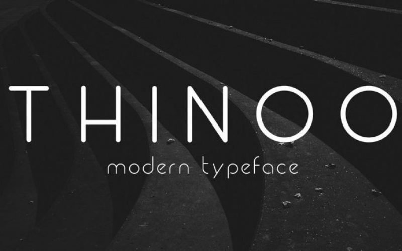 Tipografía gratuita estilo moderna para logos: Thinoo