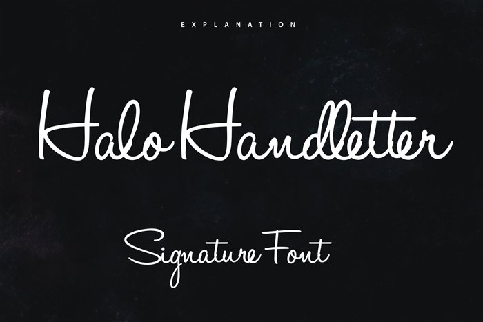 Tipografía elegante gratuita para logos: Halo Handletter