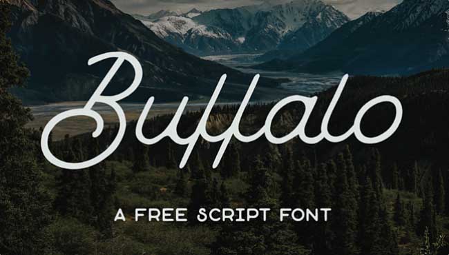 Tipografía vintage gratis para logos: Buffalo