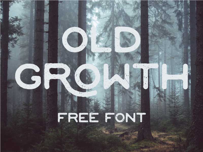 Tipografía moderna gratis para logos: Old Growth