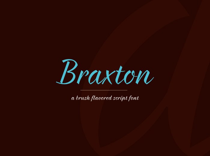 Tipografía moderna gratis para logos: Braxton