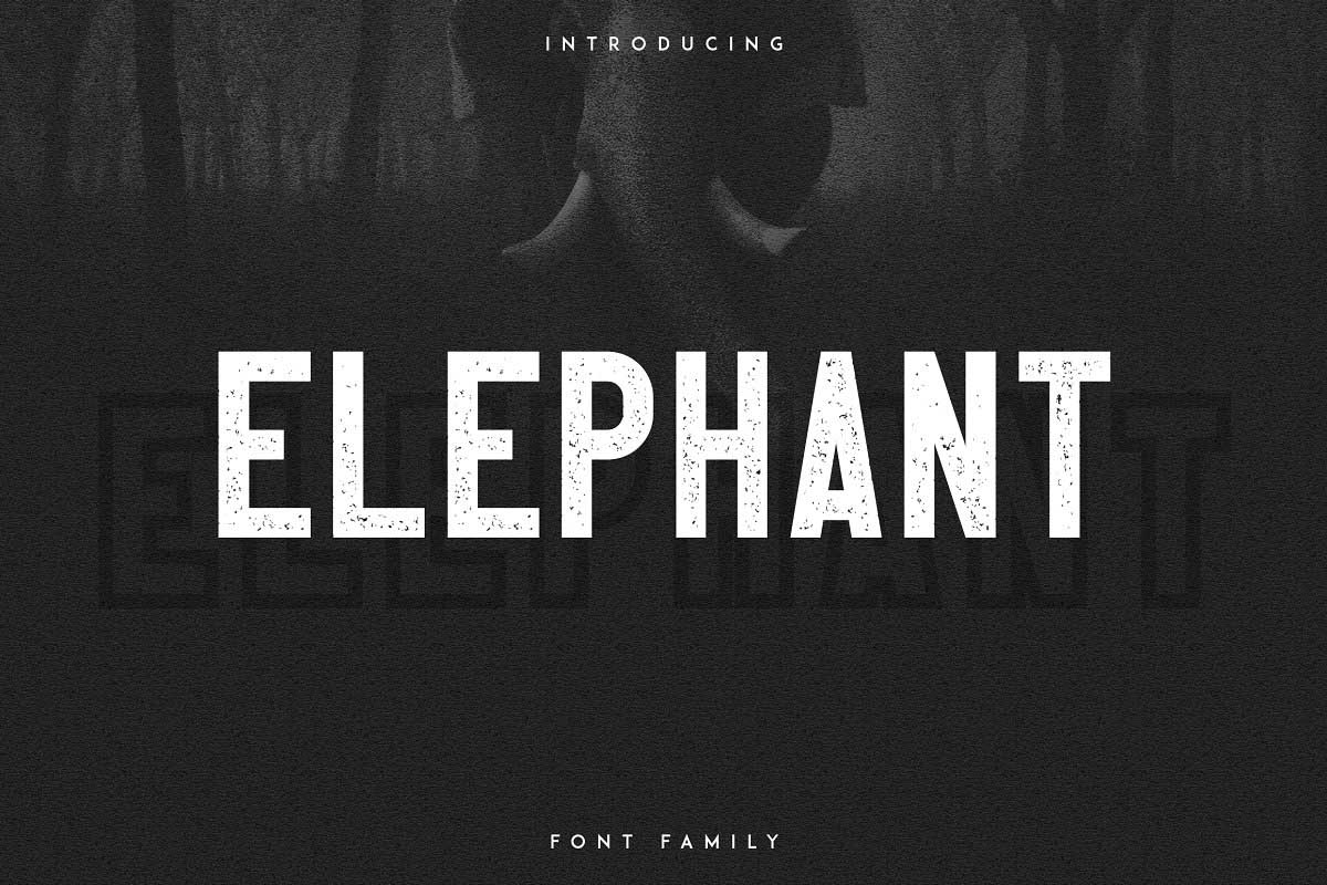 Tipografía moderna y gratuita para logos: Elephant